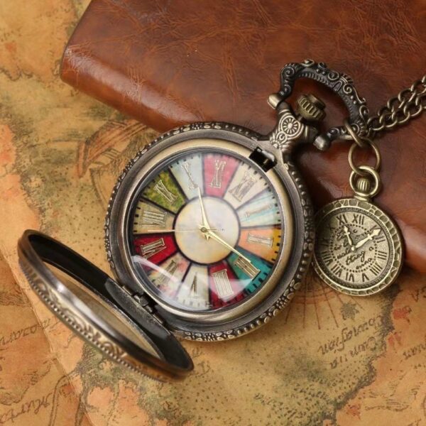 Embossed Lace British Style Pocket Watch - Image 4