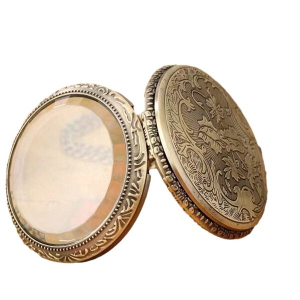 Embossed Lace British Style Pocket Watch - Image 3